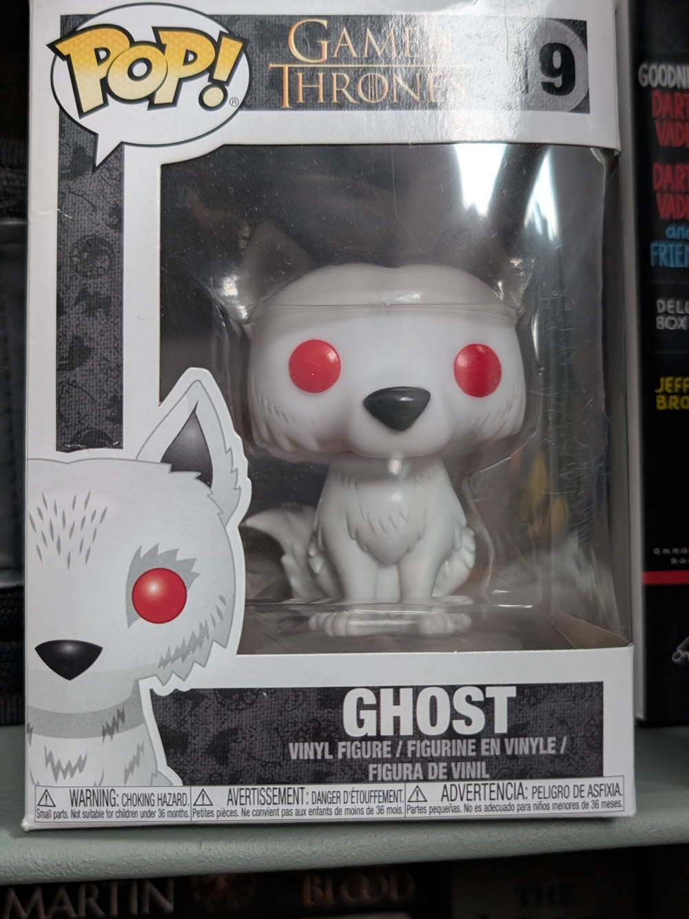 Funko POP! Game of Thrones Ghost Vinyl Figure — White with Red Eyes